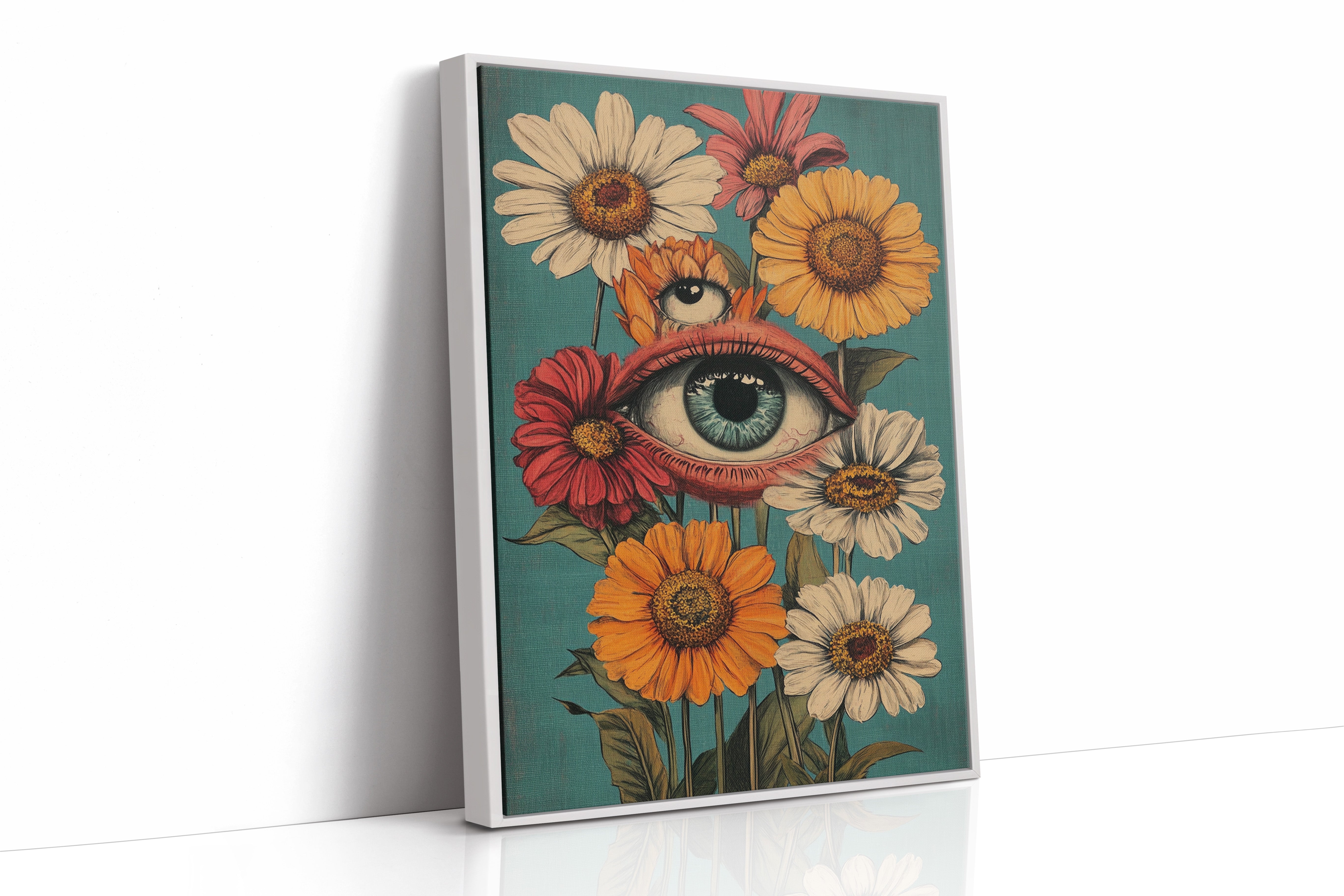 AL0212 - Premium Art Print - White Framed Canvas image 1