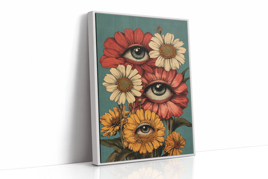 AL0213 - Premium Art Print - White Framed Canvas image 1