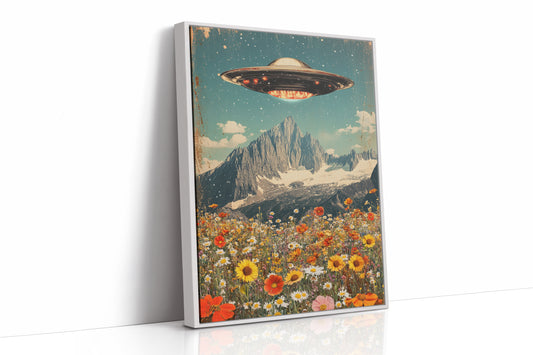 AL0215 - Premium Art Print - White Framed Canvas image 1