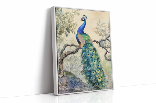 AL0220 - Premium Art Print - White Framed Canvas image 1