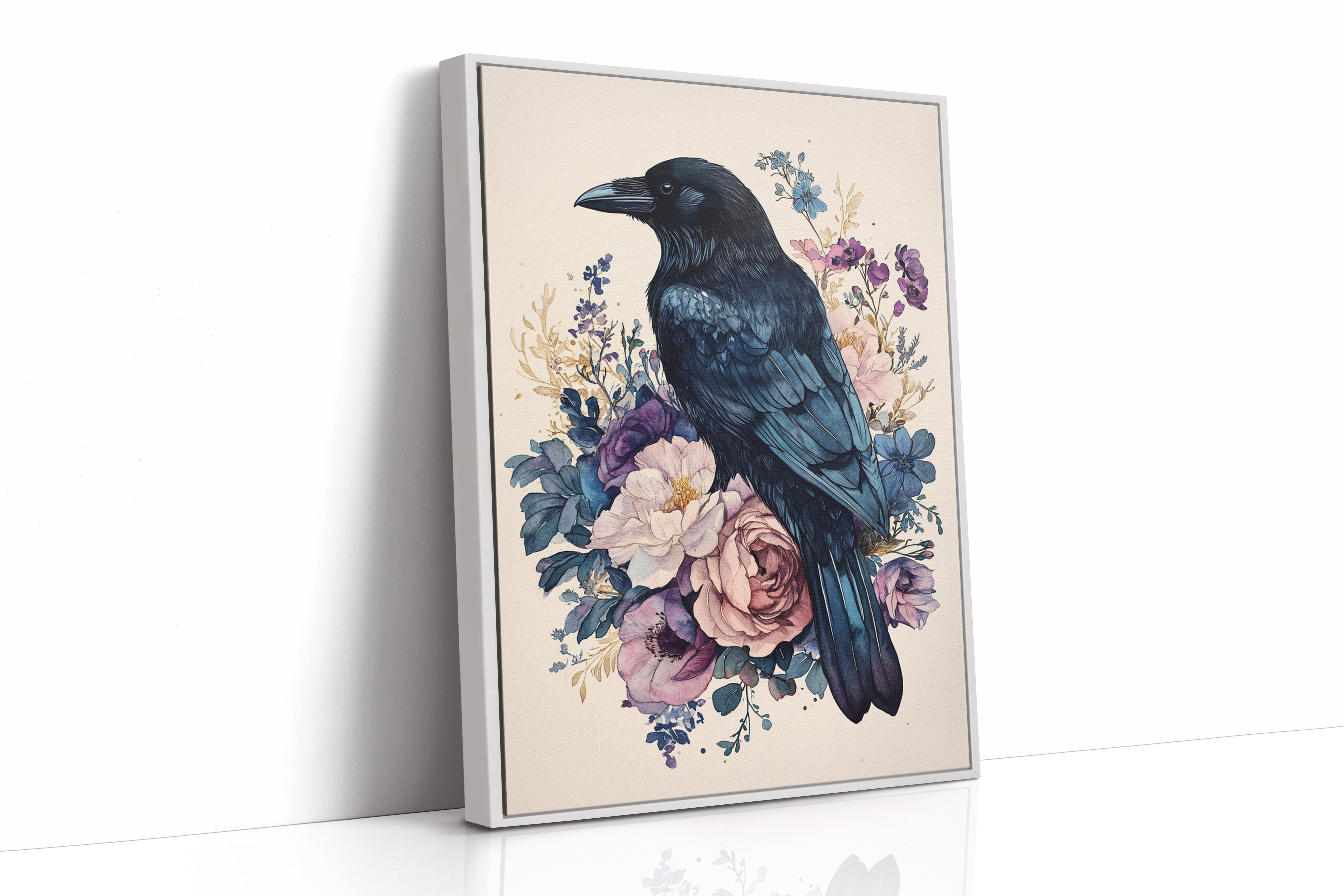 AL0221 - Premium Art Print - White Framed Canvas image 1