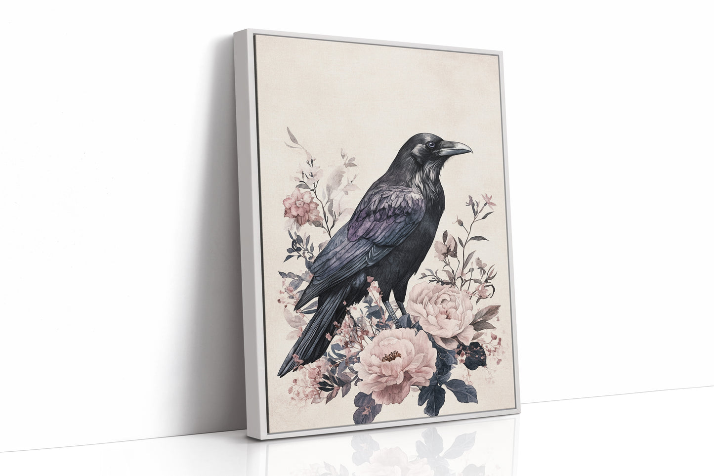 AL0222 - Premium Art Print - White Framed Canvas image 1