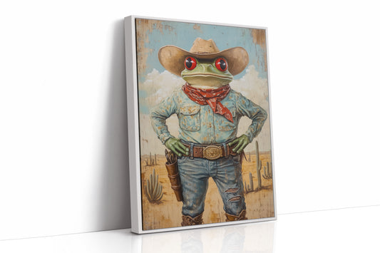 AL0224 - Premium Art Print - White Framed Canvas image 1