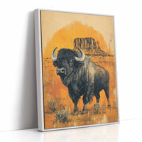 AL0228 - Premium Art Print - White Framed Canvas image 1