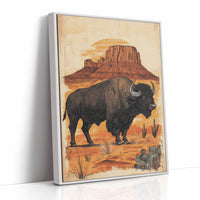 AL0229 - Premium Art Print - White Framed Canvas image 1