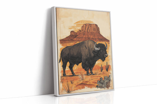 AL0229 - Premium Art Print - White Framed Canvas image 1