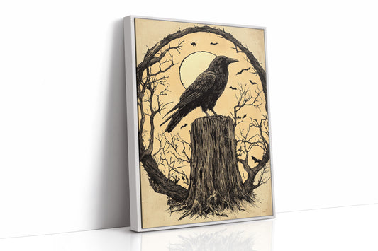 AL0230 - Premium Art Print - White Framed Canvas image 1