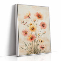 AL0233 - Premium Art Print - White Framed Canvas image 1