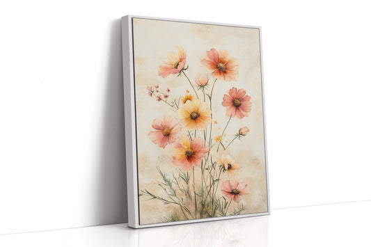 AL0233 - Premium Art Print - White Framed Canvas image 1