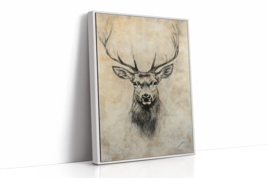 AL0235 - Premium Art Print - White Framed Canvas image 1