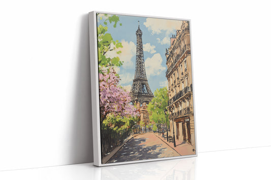 AL0241 - Premium Art Print - White Framed Canvas image 1