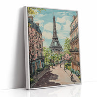 AL0242 - Premium Art Print - White Framed Canvas image 1
