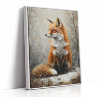 AL0243 - Premium Art Print - White Framed Canvas image 1