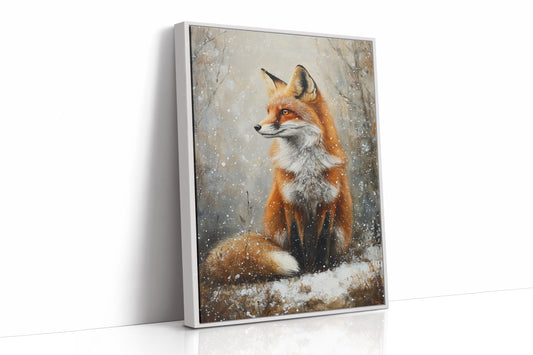 AL0243 - Premium Art Print - White Framed Canvas image 1