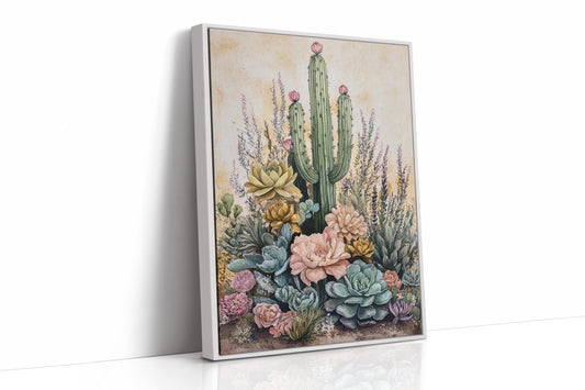 AL0246 - Premium Art Print - White Framed Canvas image 1