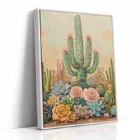 AL0247 - Premium Art Print - White Framed Canvas image 1