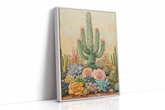 AL0247 - Premium Art Print - White Framed Canvas image 1