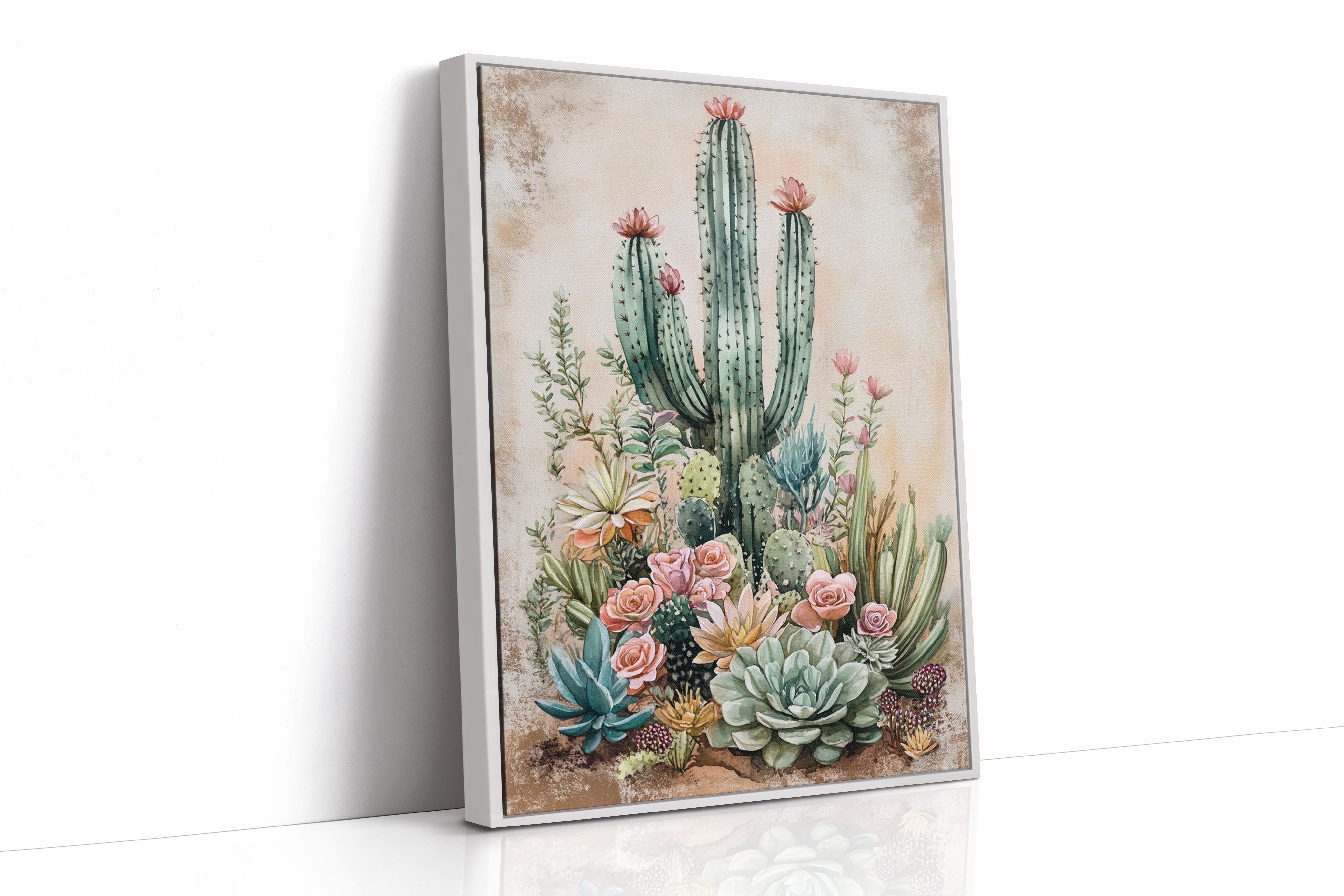 AL0248 - Premium Art Print - White Framed Canvas image 1