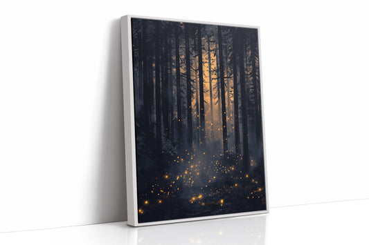 AL0252 - Premium Art Print - White Framed Canvas image 1