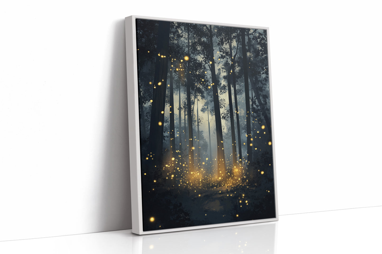 AL0253 - Premium Art Print - White Framed Canvas image 1