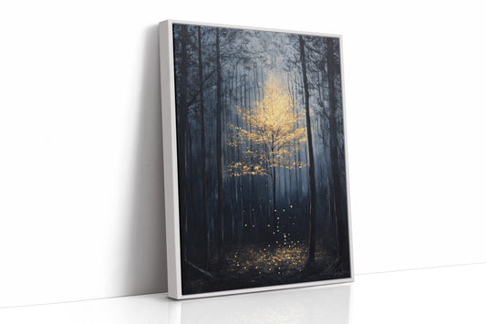 AL0254 - Premium Art Print - White Framed Canvas image 1