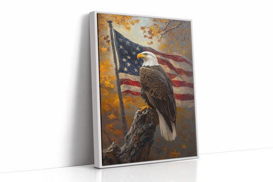 AL0257 - Premium Art Print - White Framed Canvas image 1