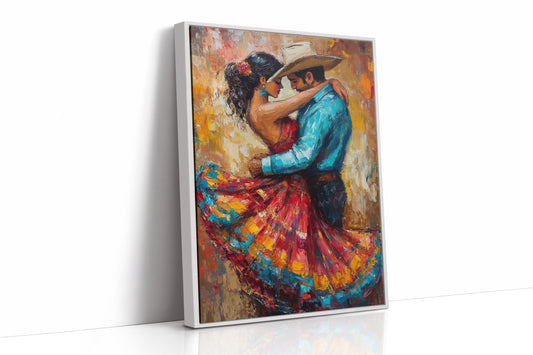 AL0258 - Premium Art Print - White Framed Canvas image 1