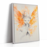 AL0259 - Premium Art Print - White Framed Canvas image 1