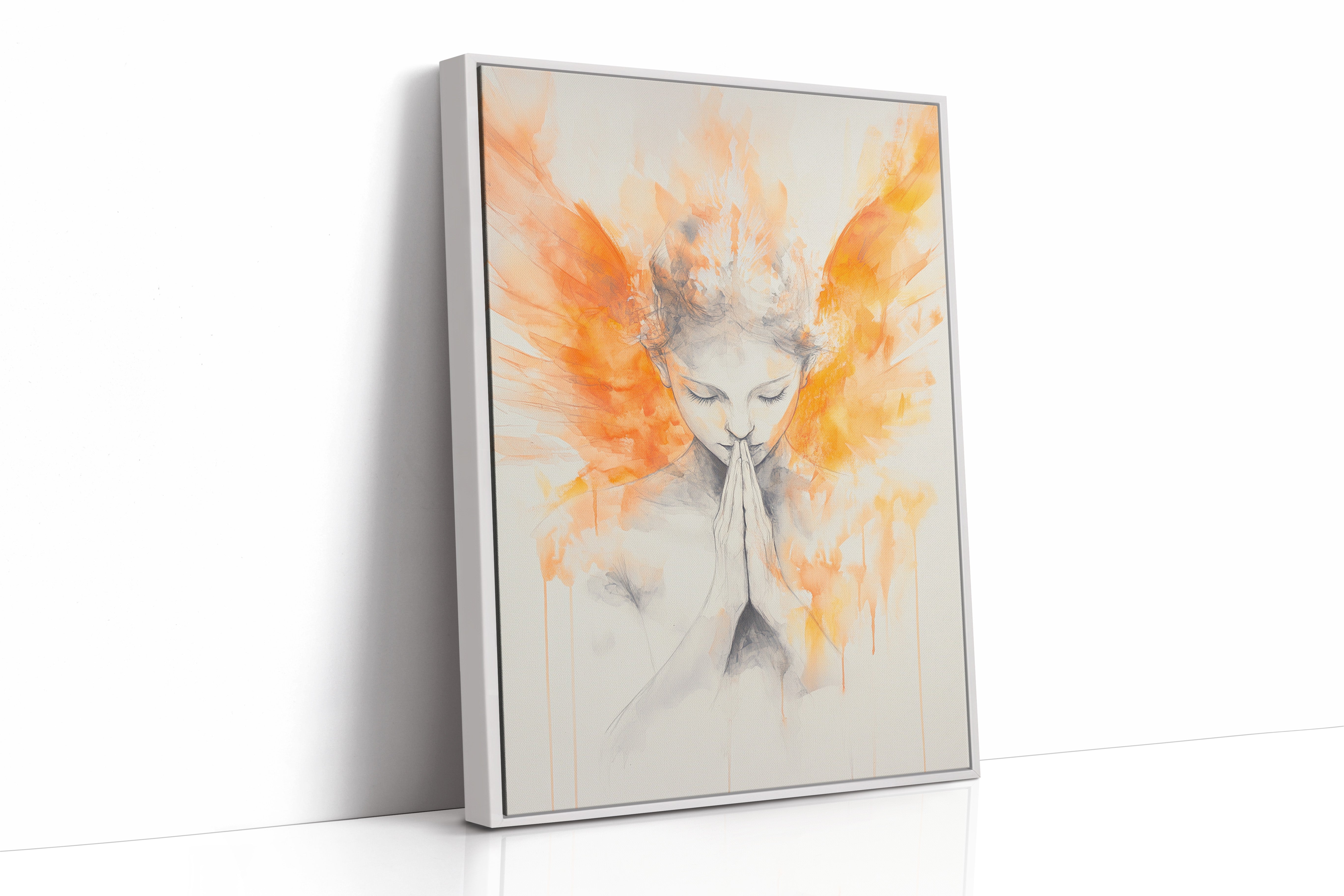 AL0259 - Premium Art Print - White Framed Canvas image 1