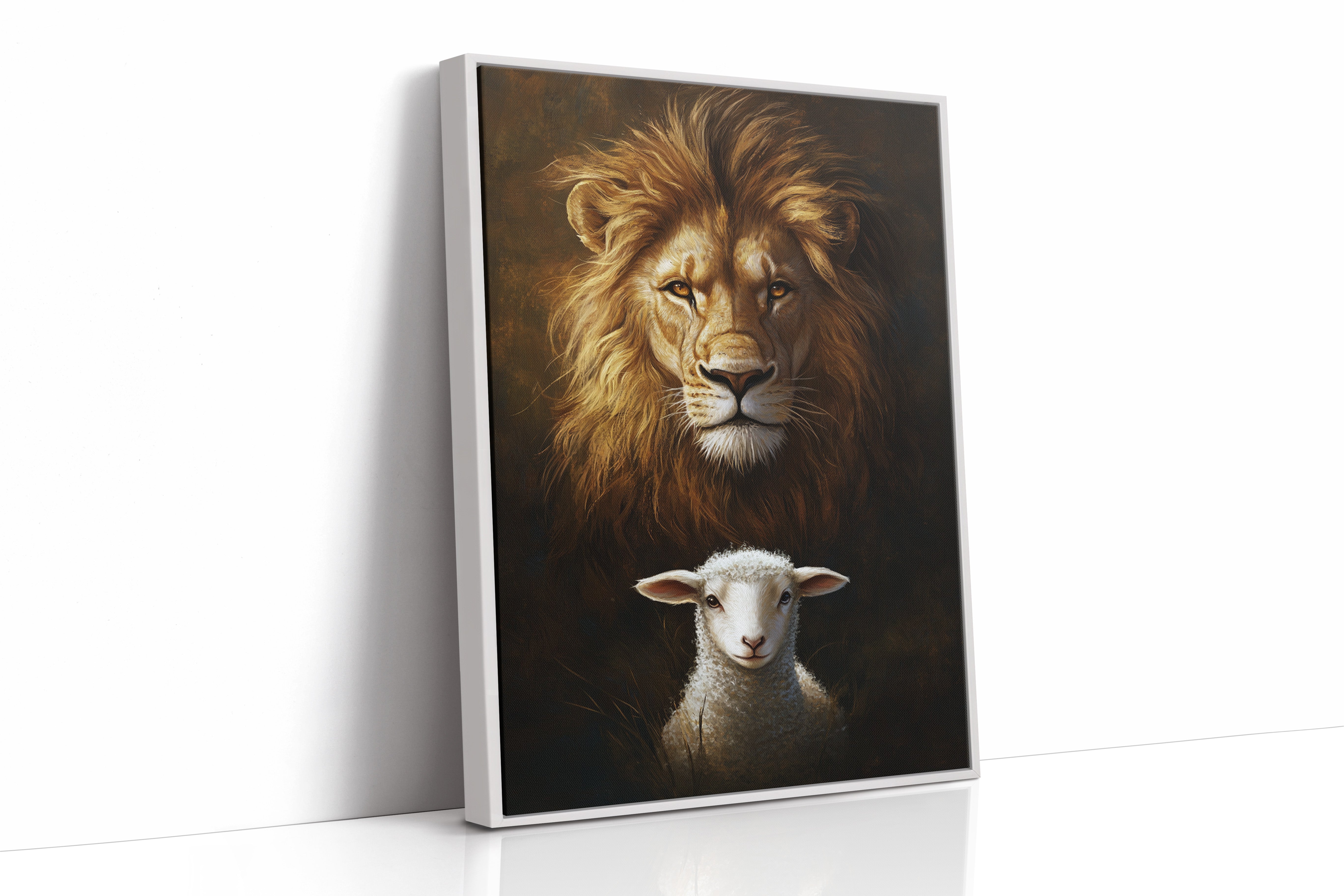AL0260 - Premium Art Print - White Framed Canvas image 1