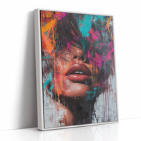 AL0261 - Premium Art Print - White Framed Canvas image 1
