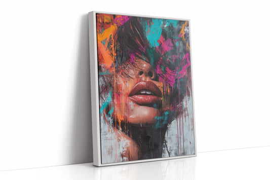 AL0261 - Premium Art Print - White Framed Canvas image 1