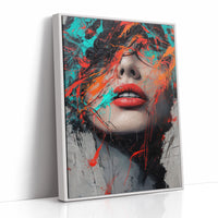 AL0262 - Premium Art Print - White Framed Canvas image 1