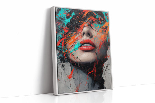 AL0262 - Premium Art Print - White Framed Canvas image 1