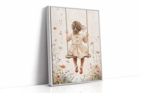 AL0267 - Premium Art Print - White Framed Canvas image 1
