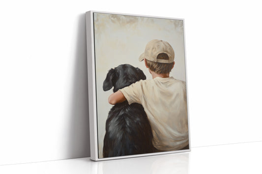 AL0270 - Premium Art Print - White Framed Canvas image 1