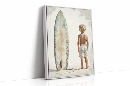 AL0273 - Premium Art Print - White Framed Canvas image 1