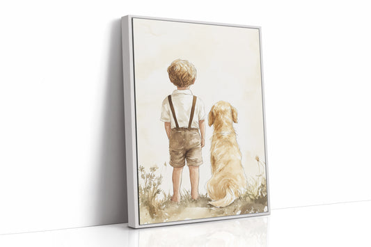 AL0275 - Premium Art Print - White Framed Canvas image 1