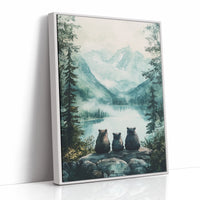 AL0277 - Premium Art Print - White Framed Canvas image 1