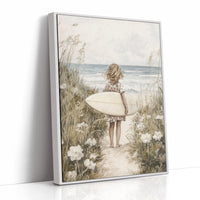 AL0278 - Premium Art Print - White Framed Canvas image 1