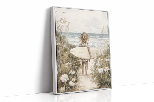 AL0278 - Premium Art Print - White Framed Canvas image 1