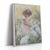 AL0279 - Premium Art Print - White Framed Canvas image 1