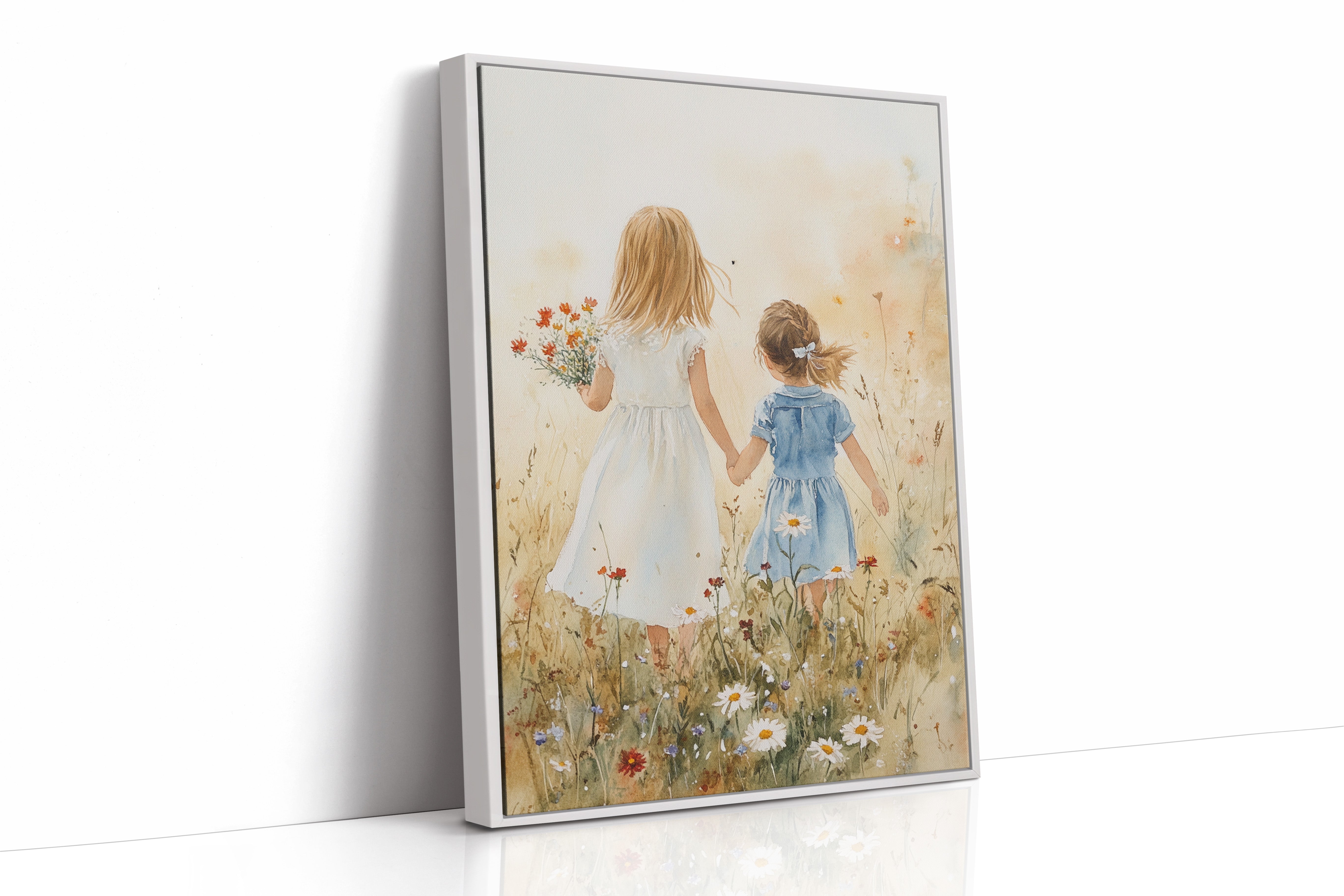 AL0281 - Premium Art Print - White Framed Canvas image 1