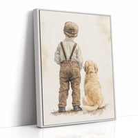 AL0282 - Premium Art Print - White Framed Canvas image 1