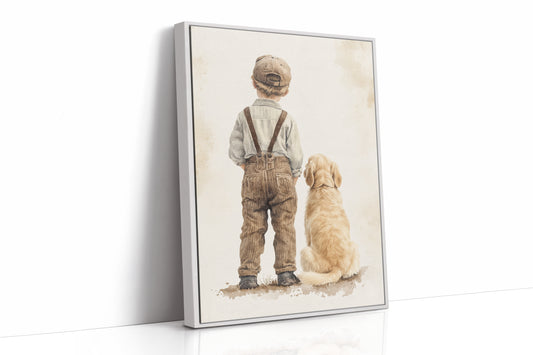 AL0282 - Premium Art Print - White Framed Canvas image 1