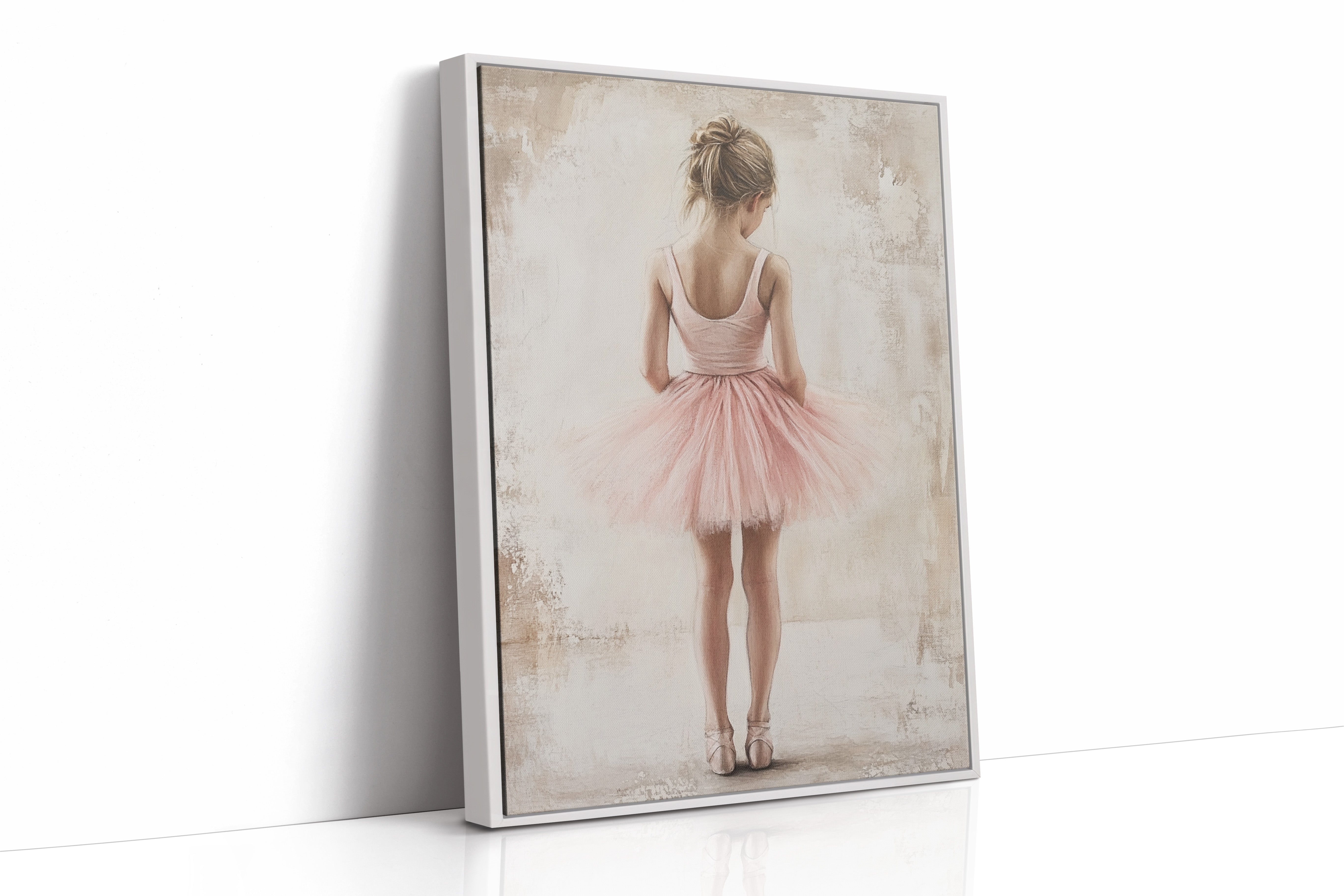 AL0283 - Premium Art Print - White Framed Canvas image 1