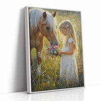 AL0284 - Premium Art Print - White Framed Canvas image 1