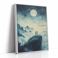AL0285 - Premium Art Print - White Framed Canvas image 1