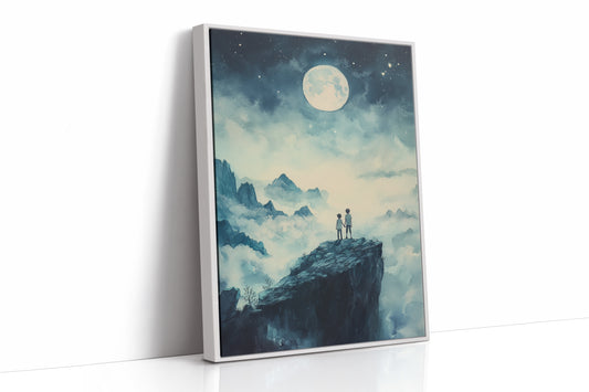 AL0285 - Premium Art Print - White Framed Canvas image 1