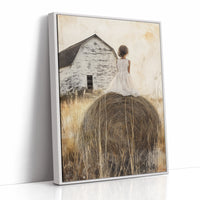 AL0286 - Premium Art Print - White Framed Canvas image 1